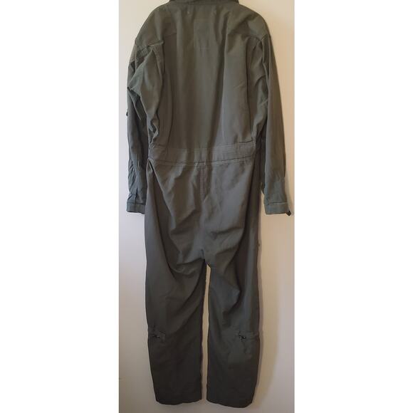 Flight Suit 42R Military Green Coveralls Overalls Mens Fly CWU-27P Type L Class1 - Picture 2 of 13
